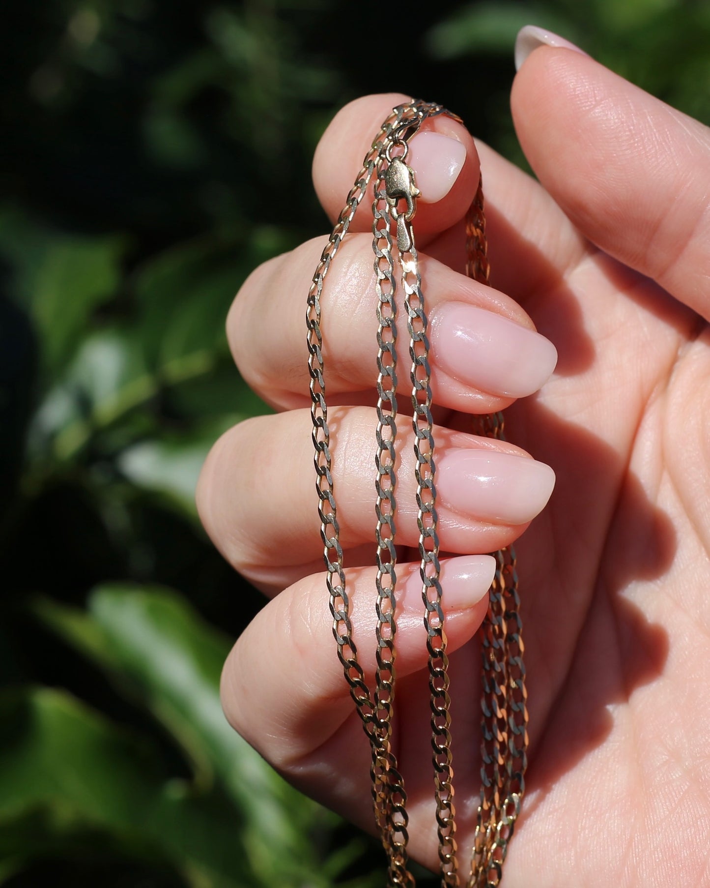 Italian Made Diamond Cut Curb Chain, 9ct Yellow Gold, 70cm or 27.5 inches, 5.35g