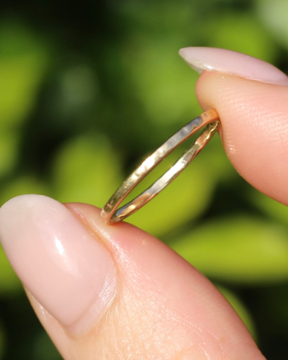 Vintage Rustic Gold Ring, 9ct Yellow Gold, size M1/2 or 6.5, 0.81g