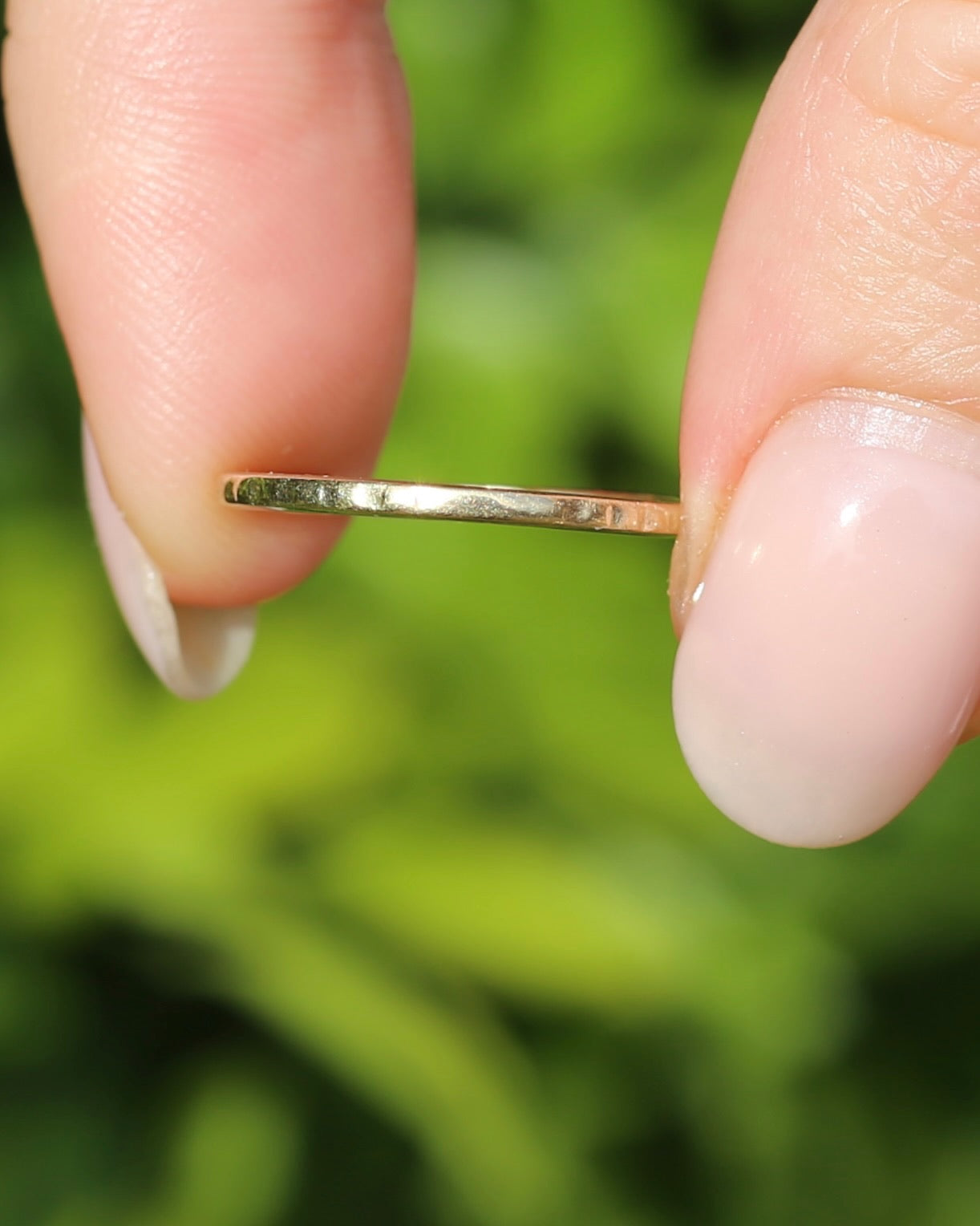 Vintage Rustic Gold Ring, 9ct Yellow Gold, size M1/2 or 6.5, 0.81g