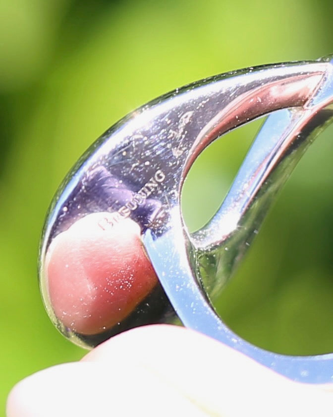 Vintage German Breuning Ring, Brushed Silver, size 8 or Q