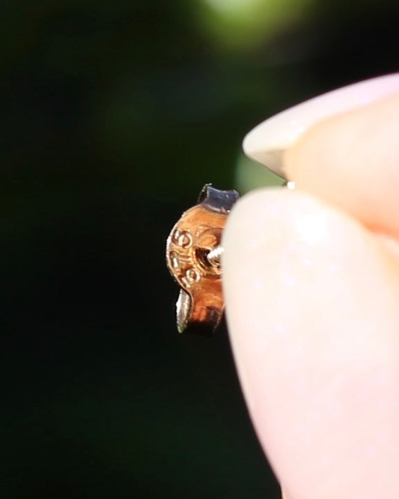 0.24ct TDW Diamond Studs, 9ct Yellow Gold Screw Post Studs, 4 Claw Gold, 9ct Yellow Gold