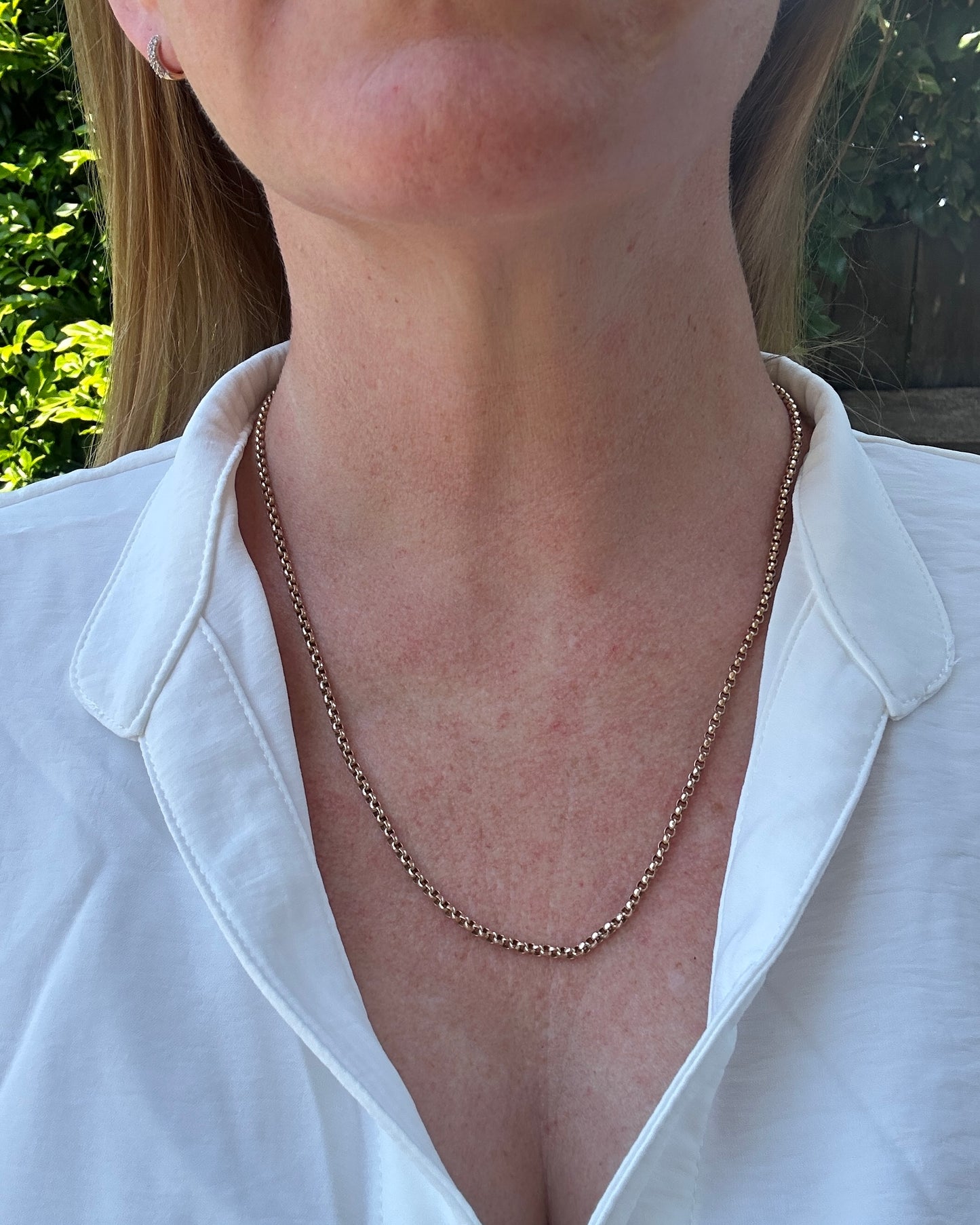 Vintage Belcher Chain, 9ct Yellow Gold, 56cm or 22 inches, 8.05g