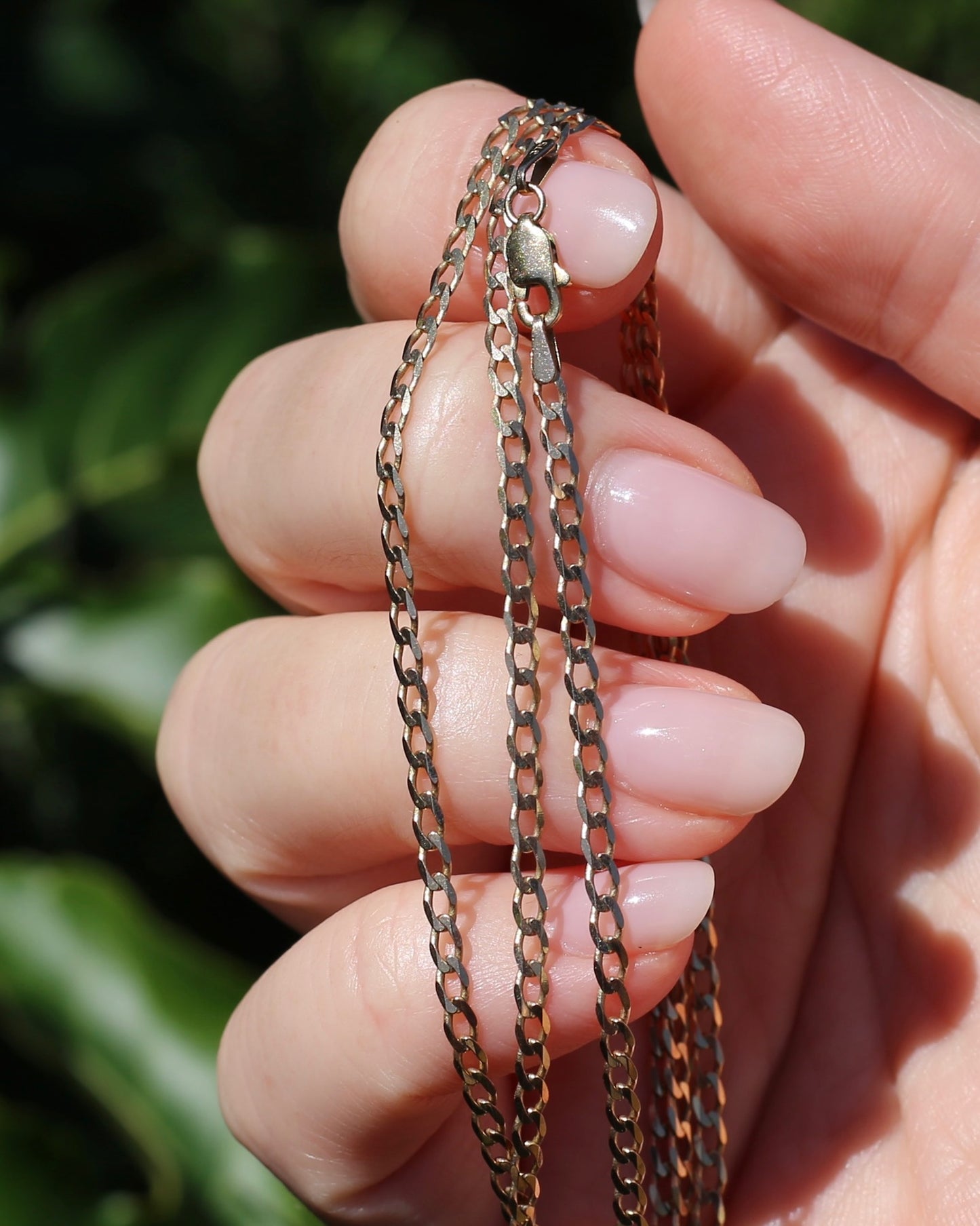 Italian Made Diamond Cut Curb Chain, 9ct Yellow Gold, 70cm or 27.5 inches, 5.35g