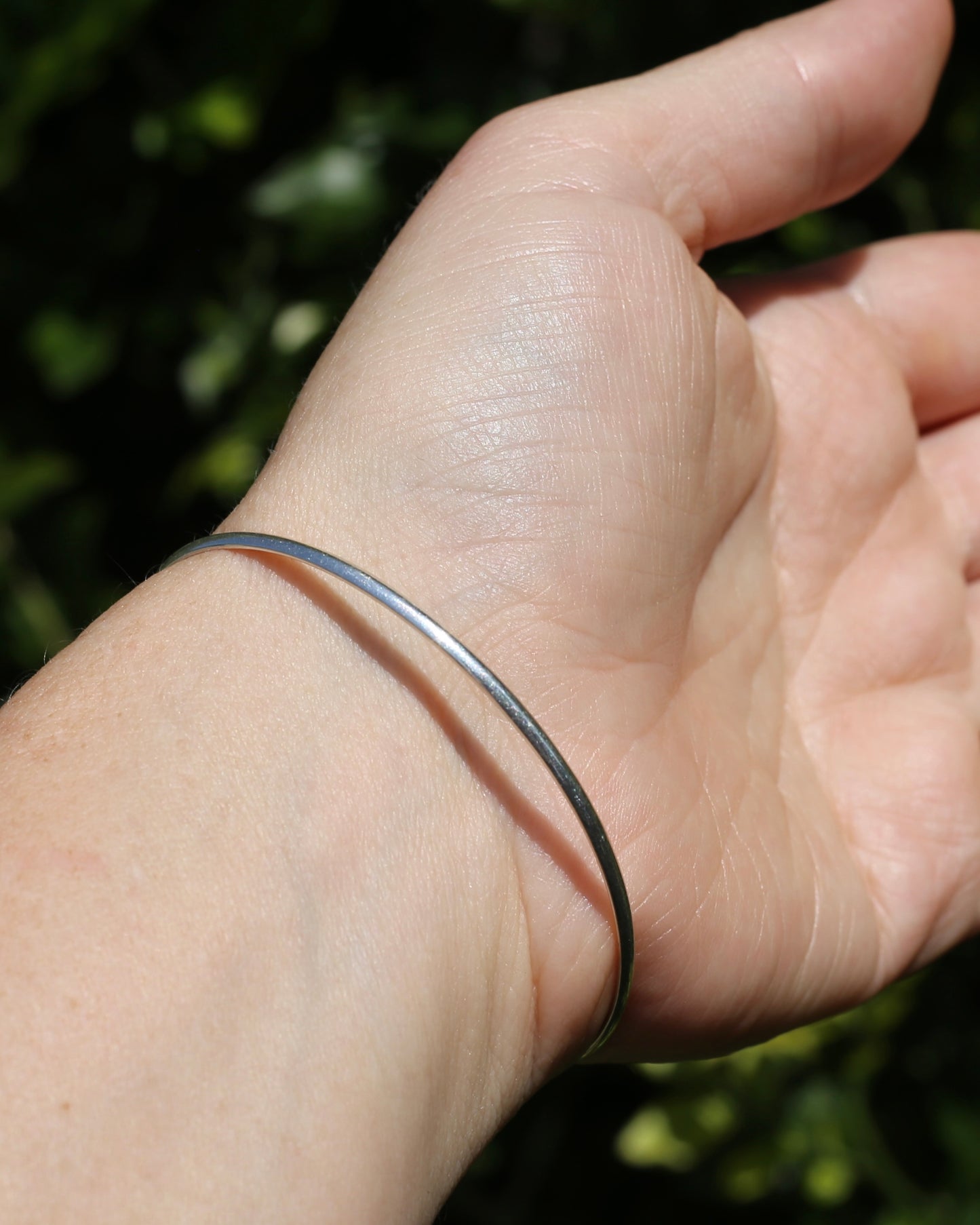 Egyptian Ankh - Key of Life - Silver Bangle, 5.1g