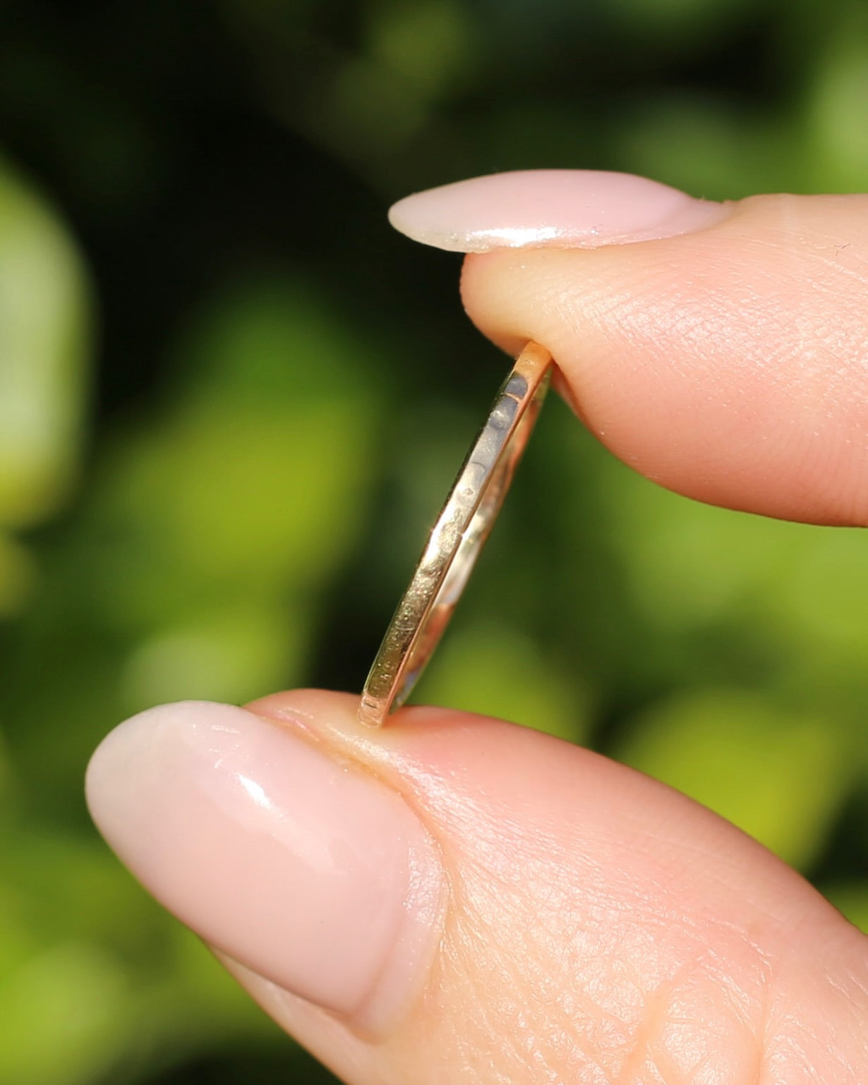 Vintage Rustic Gold Ring, 9ct Yellow Gold, size M1/2 or 6.5, 0.81g