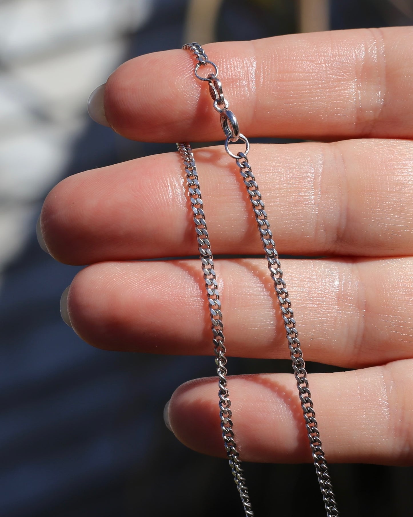 Vintage Norwegian Enamel and Silver Necklace, 45.5cm