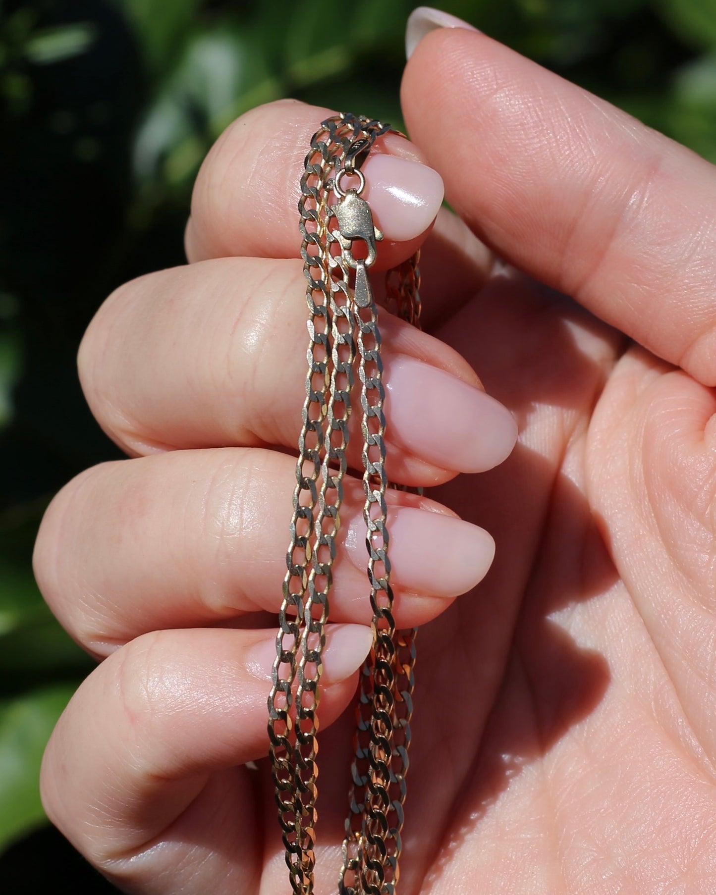 Italian Made Diamond Cut Curb Chain, 9ct Yellow Gold, 70cm or 27.5 inches, 5.35g