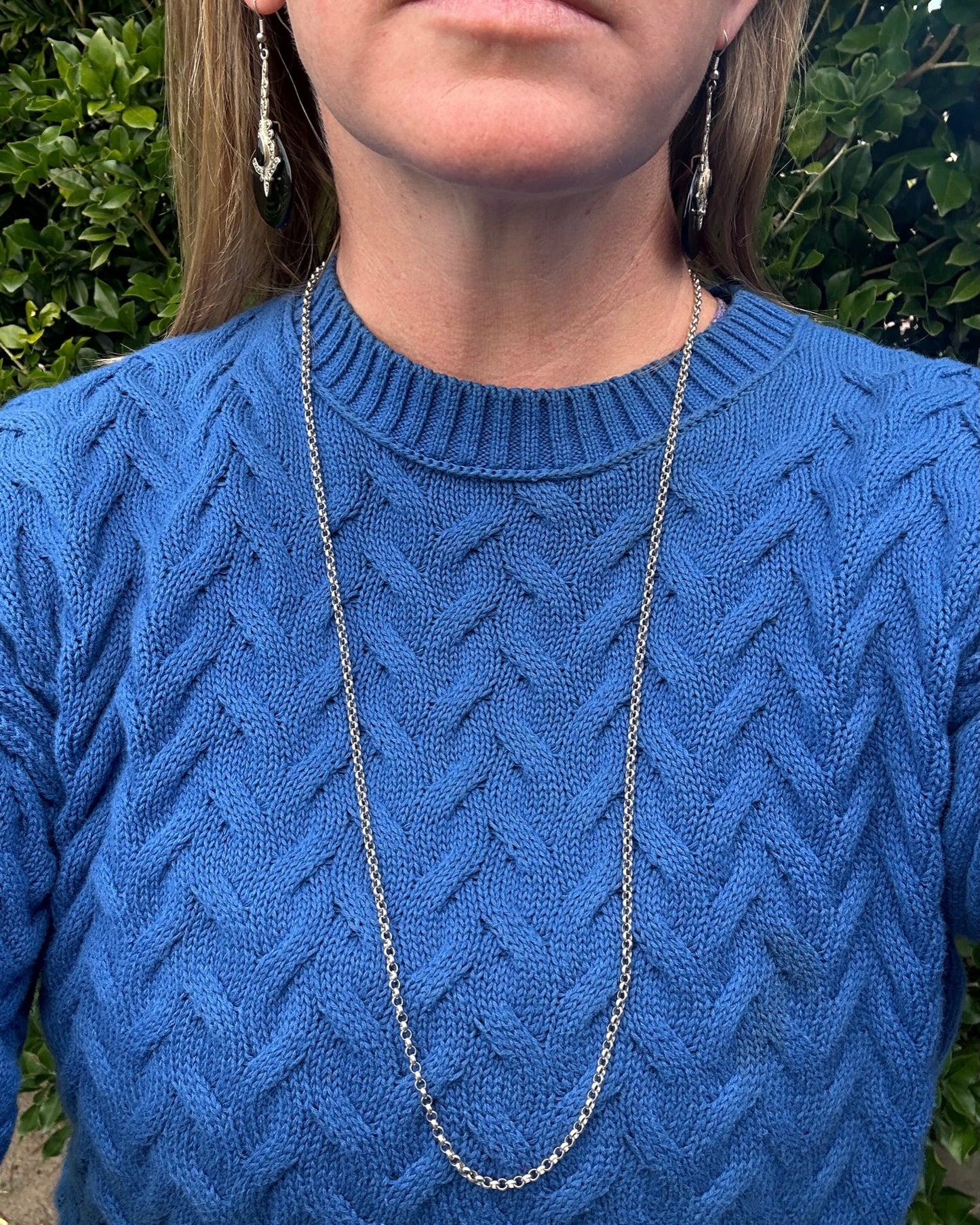 Vintage Belcher Silver Chain 80cm 15.6g