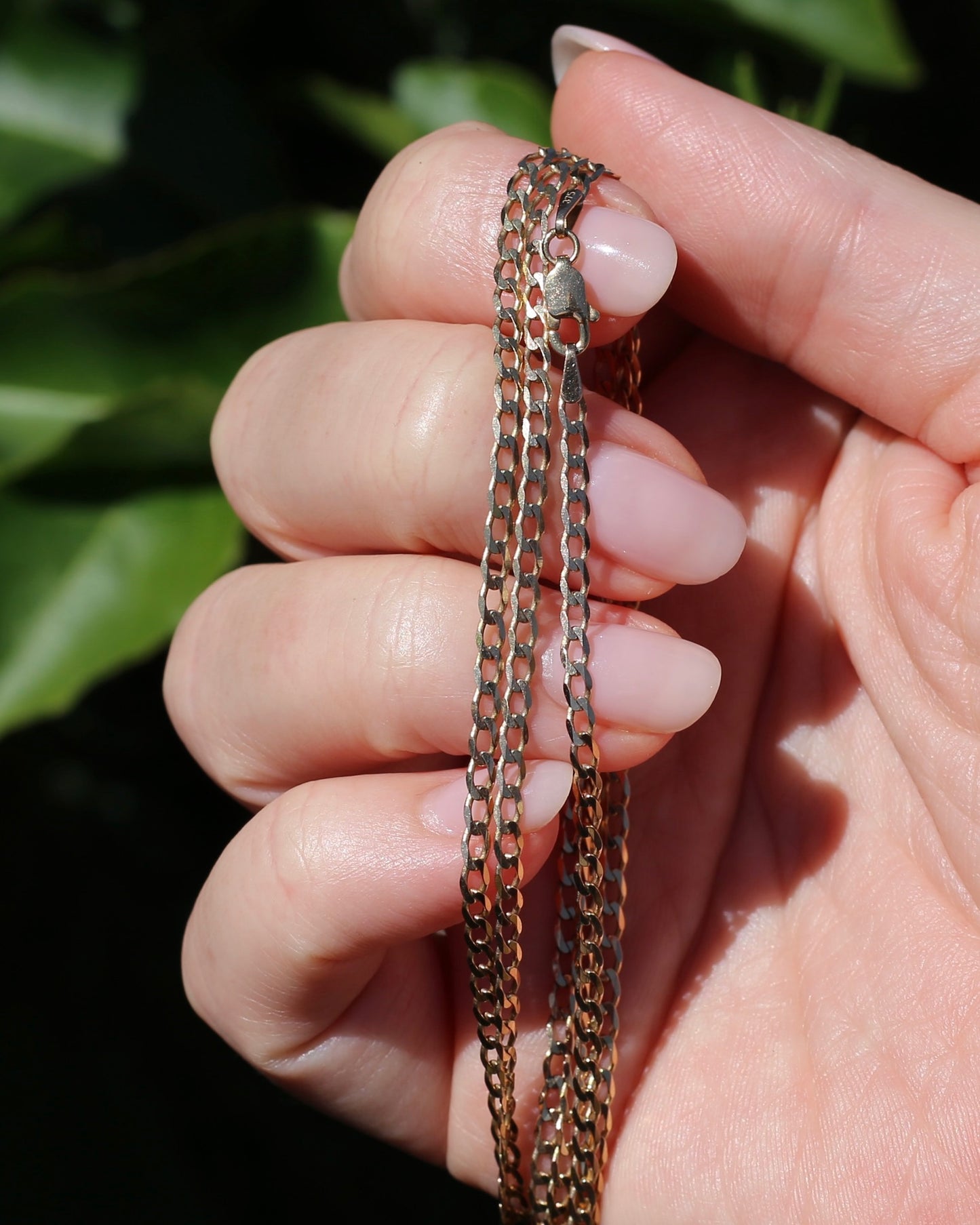 Italian Made Diamond Cut Curb Chain, 9ct Yellow Gold, 70cm or 27.5 inches, 5.35g