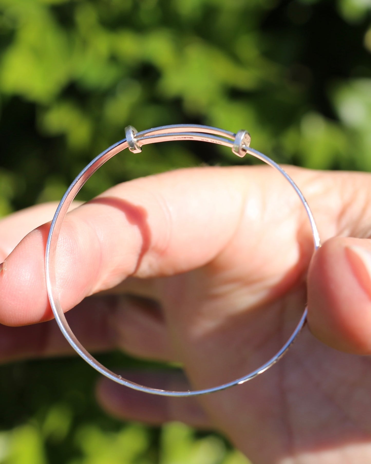 Vintage Child's Expandable Silver Bracelet. New Zealand Made, Sterling Silver - approx birth to 6