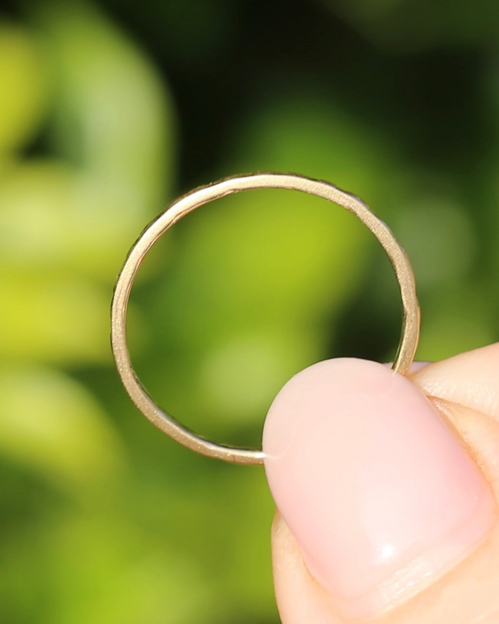 Vintage Rustic Gold Ring, 9ct Yellow Gold, size M1/2 or 6.5, 0.81g
