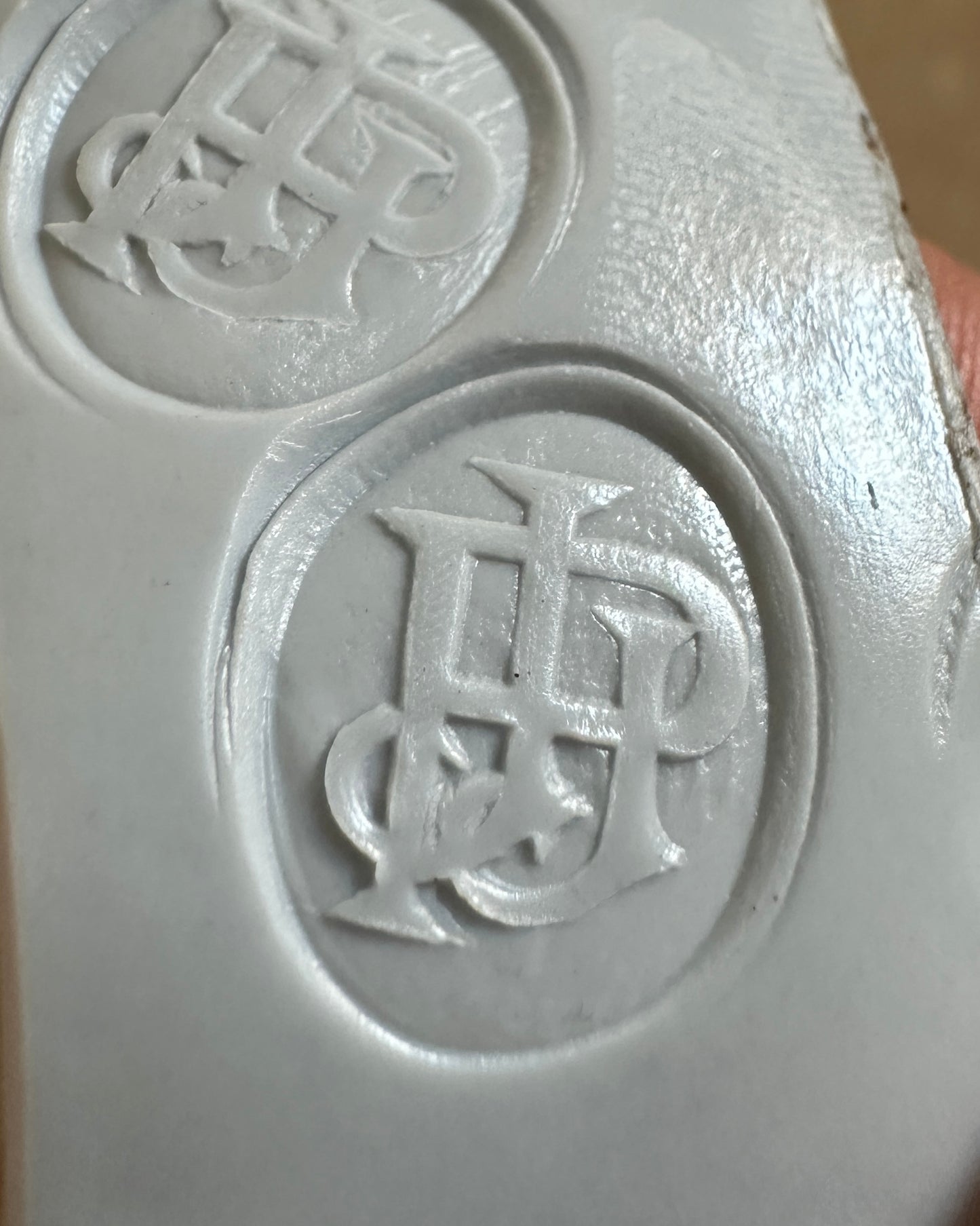Antique Intaglio Initial Fob, 9ct Yellow Gold, PJJ JJP, 3.19g