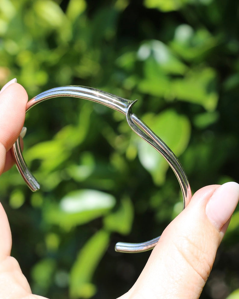 Sterling Silver Cuff with Twist Detail, 14.3