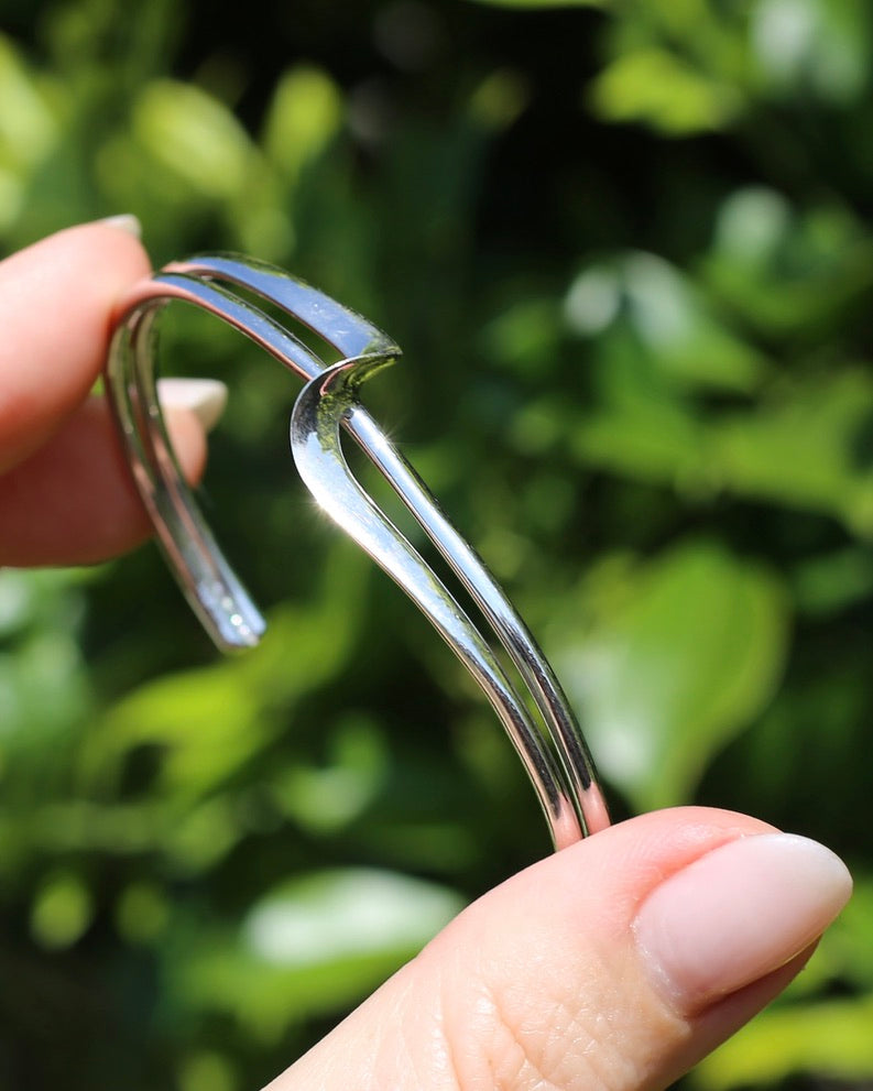 Sterling Silver Cuff with Twist Detail, 14.3