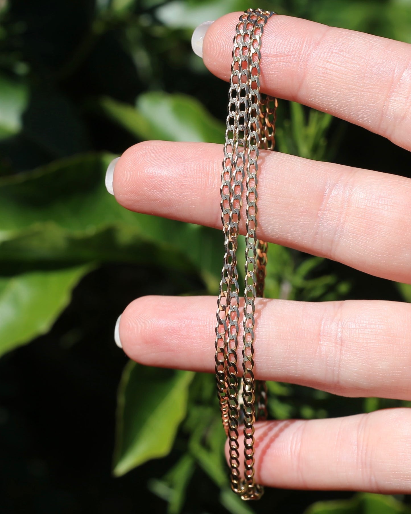 Italian Made Diamond Cut Curb Chain, 9ct Yellow Gold, 70cm or 27.5 inches, 5.35g
