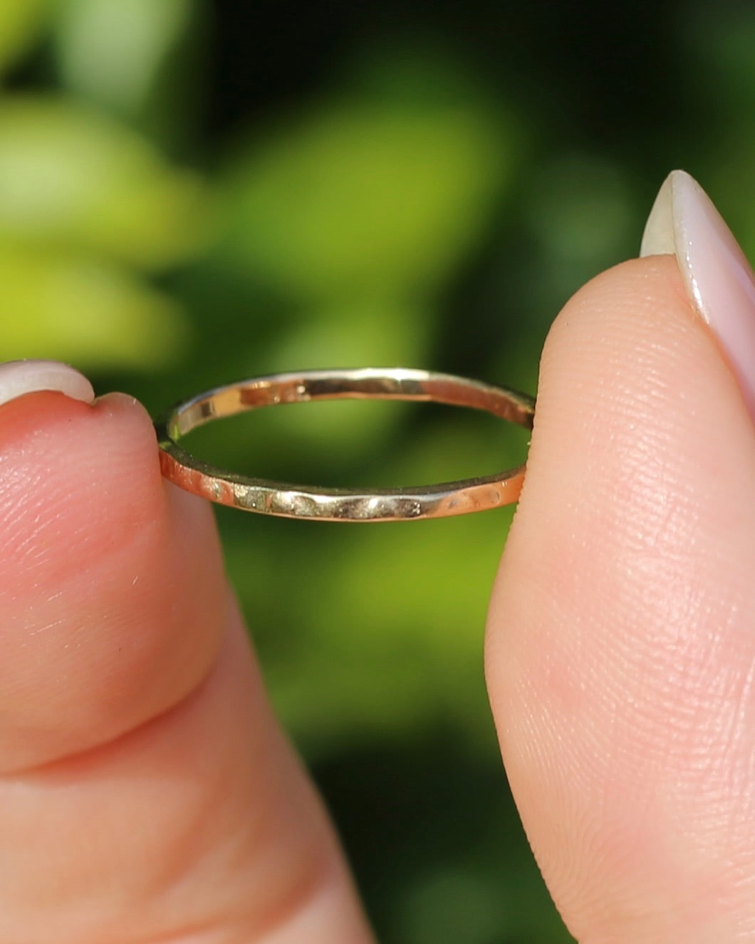 Vintage Rustic Gold Ring, 9ct Yellow Gold, size M1/2 or 6.5, 0.81g