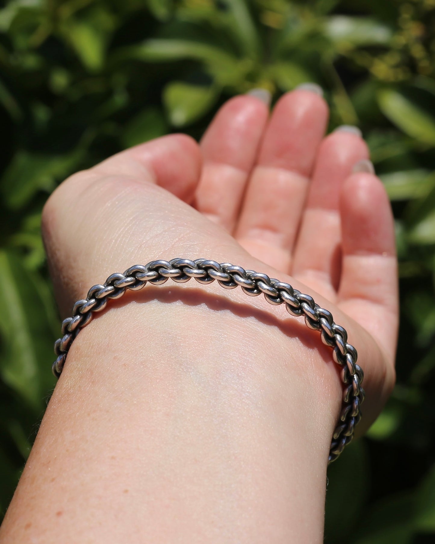 Chain Cuff, Sterling Silver, 21.1g