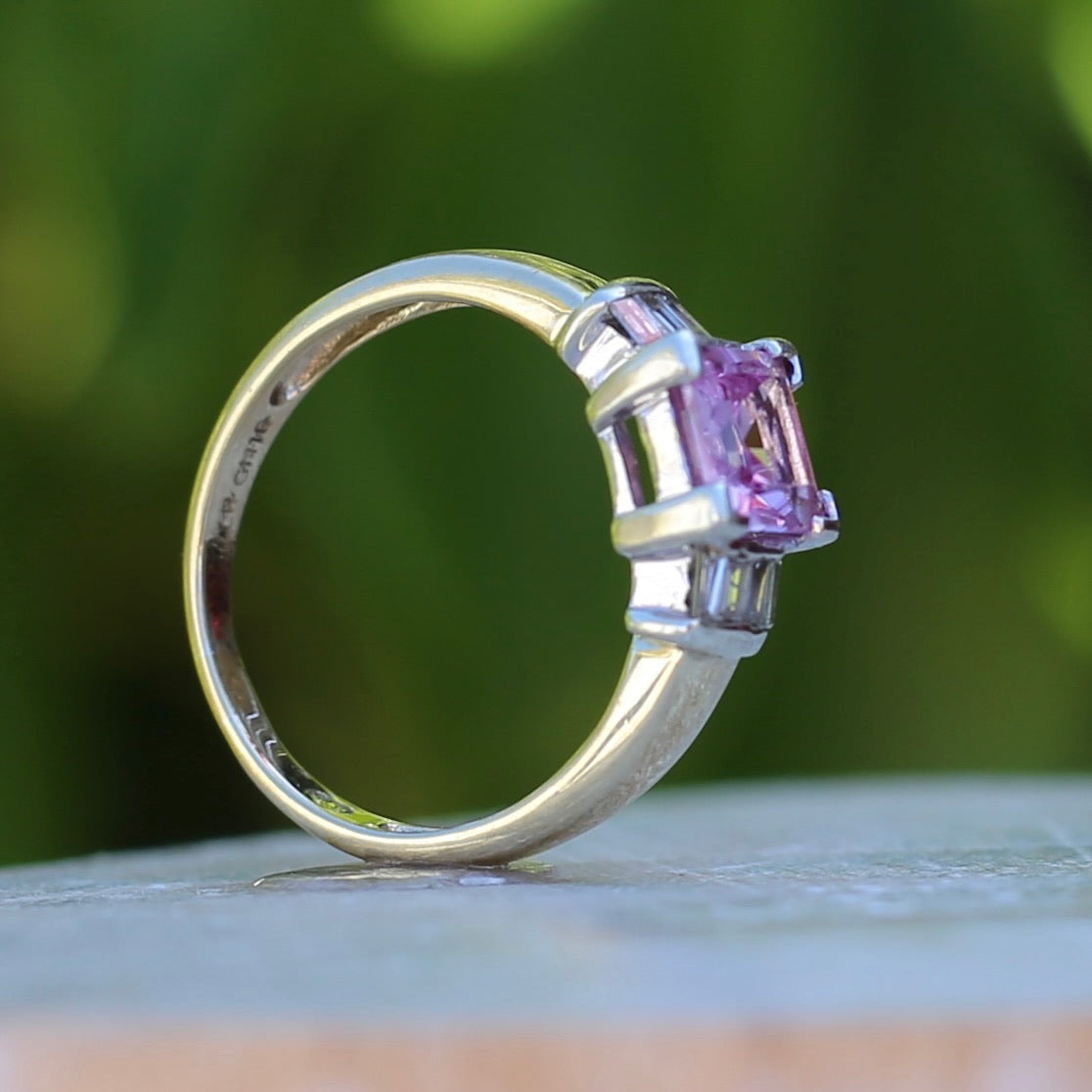 CUSTOM DORSEY PRINCESS CUT, LAB-GROWN DARK PINK SAPPHIRE RIVIÈRE NECKL –  Dorsey