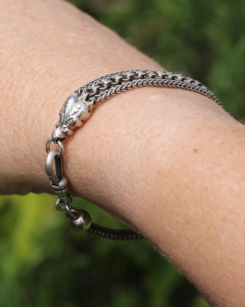 Vintique Albertina Bracelet or Extender with Swivel Albert Clasp, 18.5cm or 7.25 inches, 11.43g
