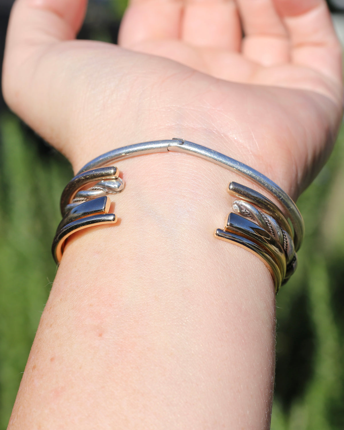 2.7mm Round Profile Handmade Cuff, 9ct Yellow Gold, 9.2g