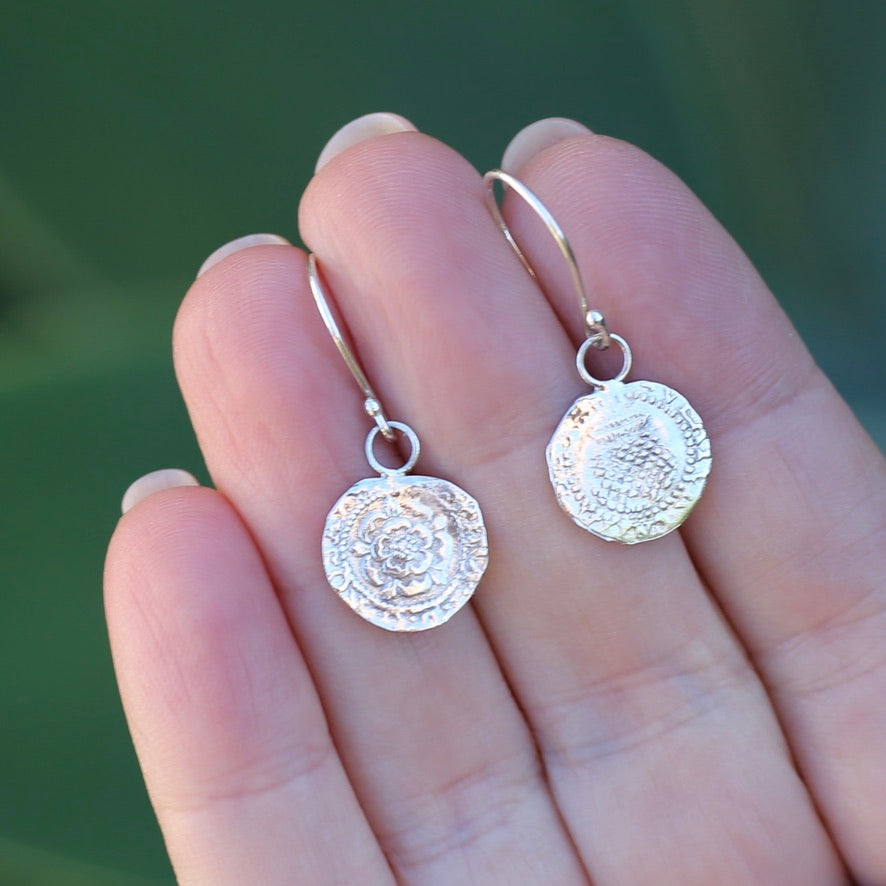 The Penny, Earrings -  Replica of the James I Penny Second Coinage 1604 - 1619