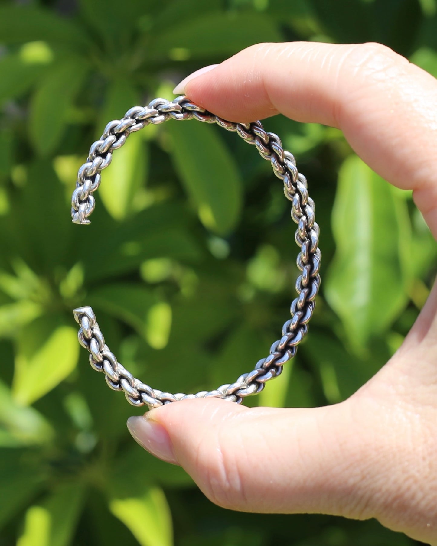 Chain Cuff, Sterling Silver, 21.1g