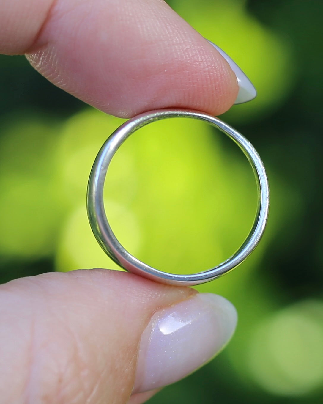 Wide Wave Shaped Silver Band, Sterling Silver, size Q1/2 or 8.5 (fits more like a P1/2 or Q), 7.2g