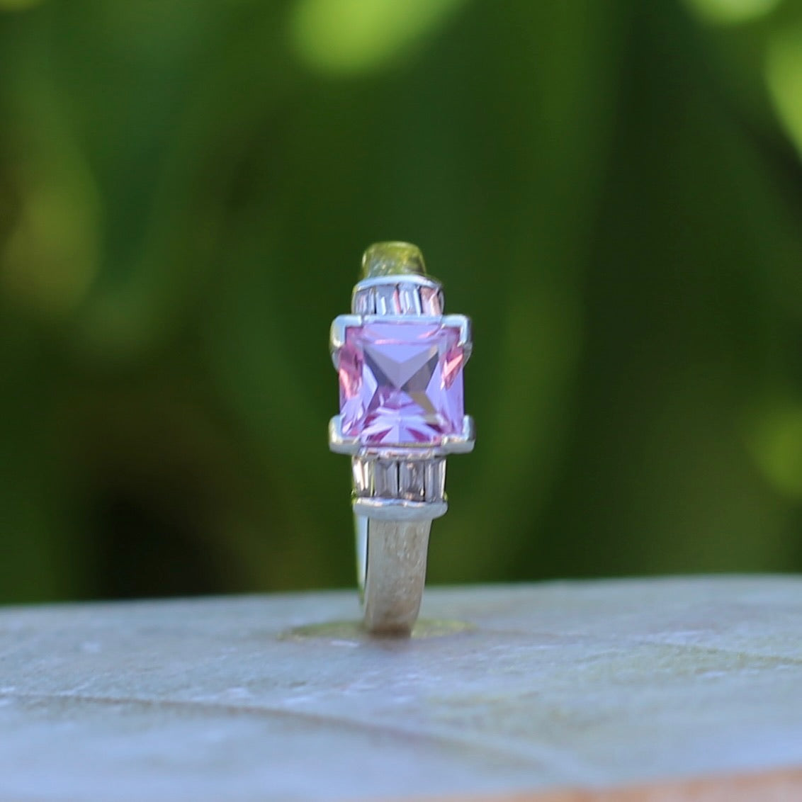 CUSTOM DORSEY PRINCESS CUT, LAB-GROWN DARK PINK SAPPHIRE RIVIÈRE NECKL –  Dorsey