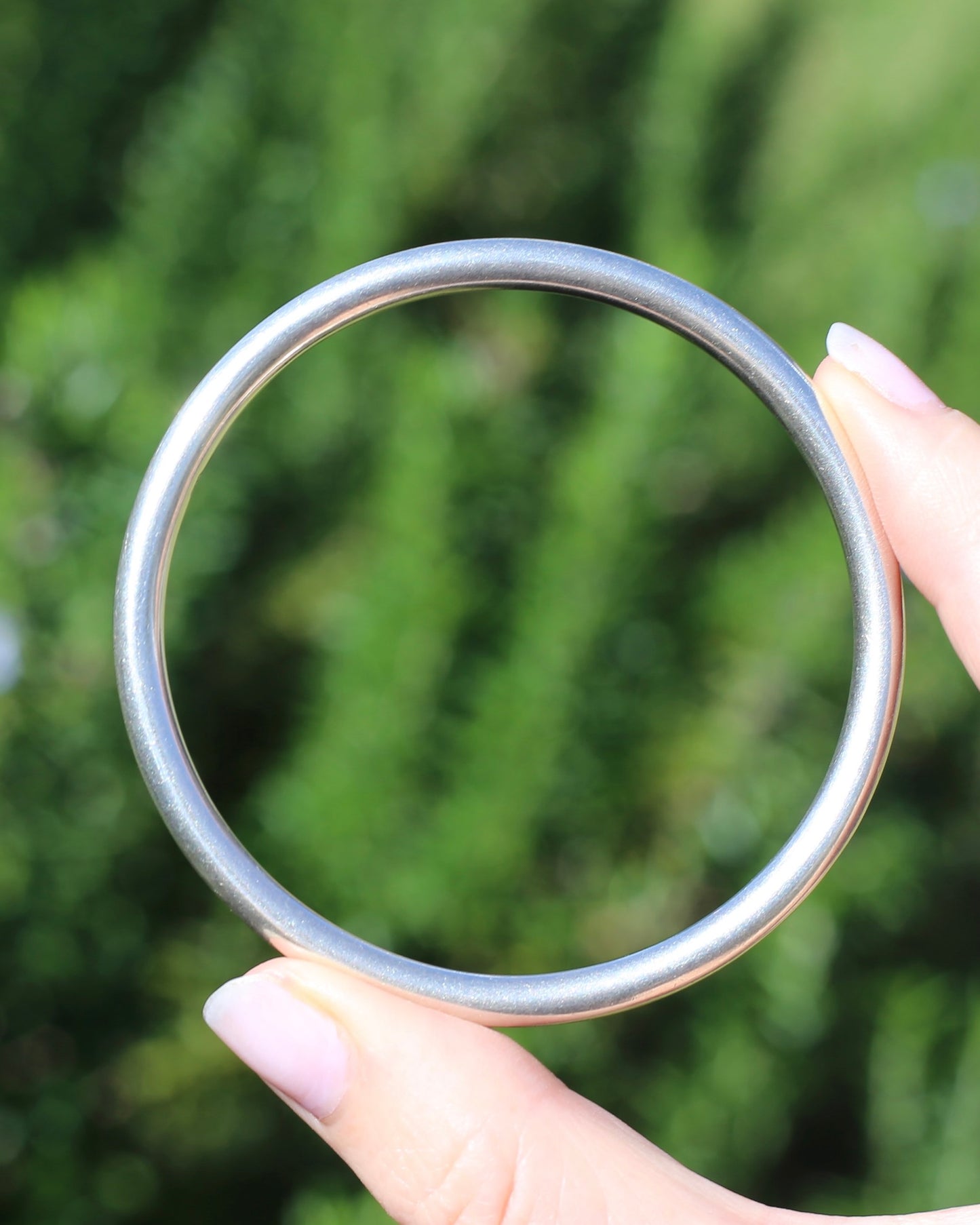 5mm Golf Bangle, Sterling Silver, 64mm (internal), 13g