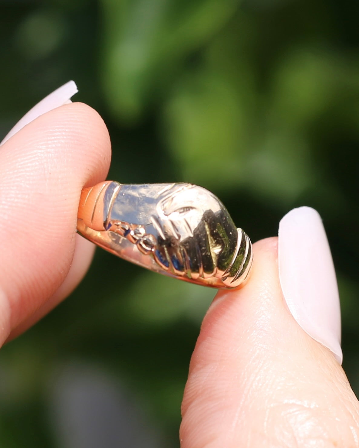 Vintique 15ct Fede Ring, 15ct Yellow Gold, size 7.5 or just over O1/2, 4.24g
