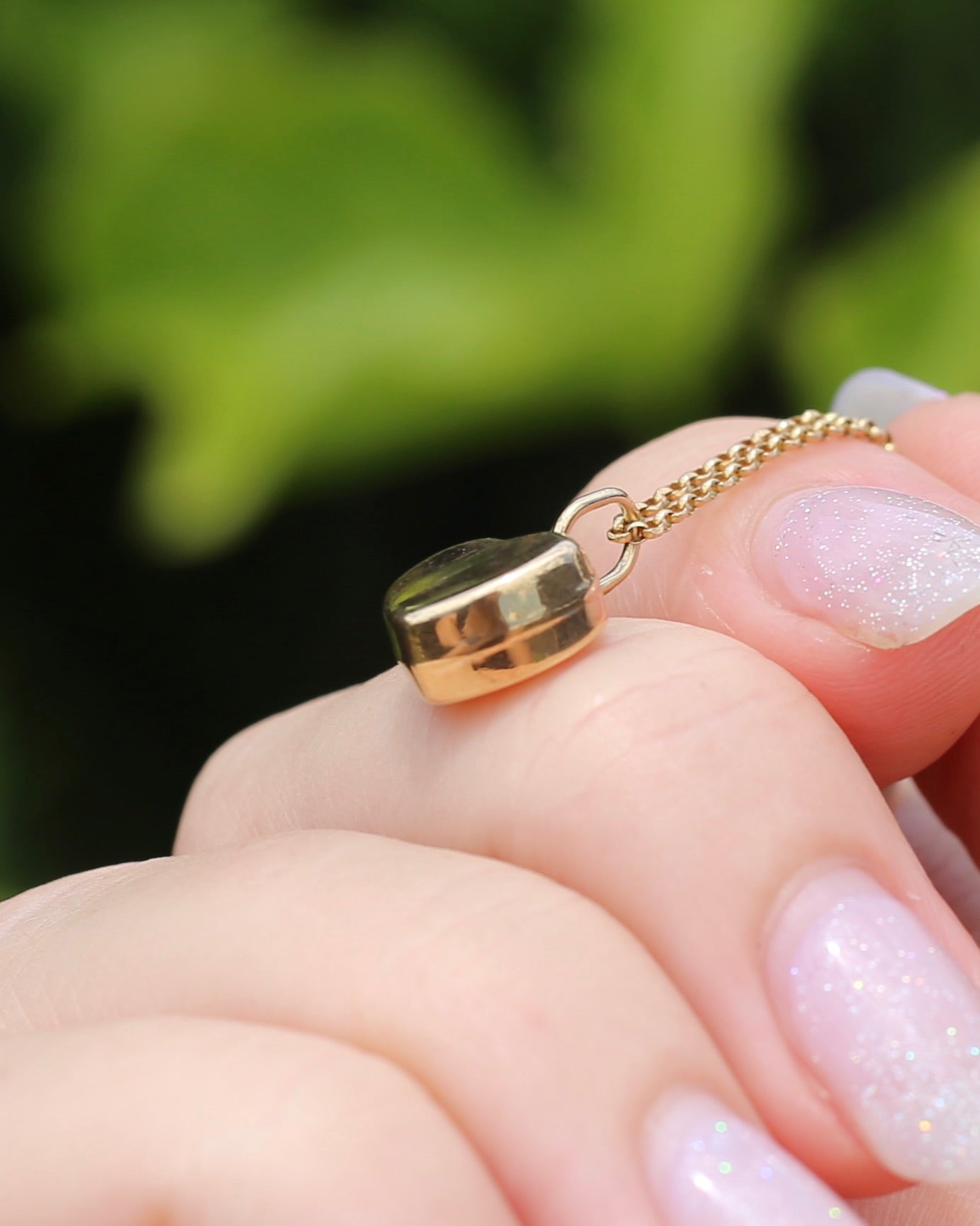 Puffy Heart Pendant, 9ct Yellow Gold, 0.93g