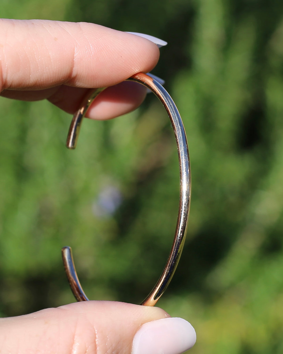 2.7mm Round Profile Handmade Cuff, 9ct Yellow Gold, 9.2g