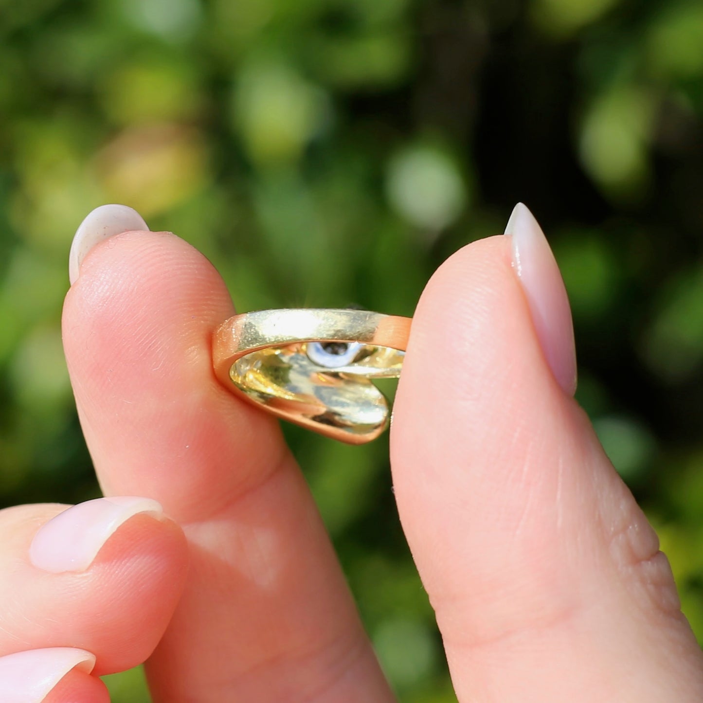 Orchid and Calla Lily Mixed Metal Diamond & 18ct Ring, 18ct white and yellow gold, size O or 7.25