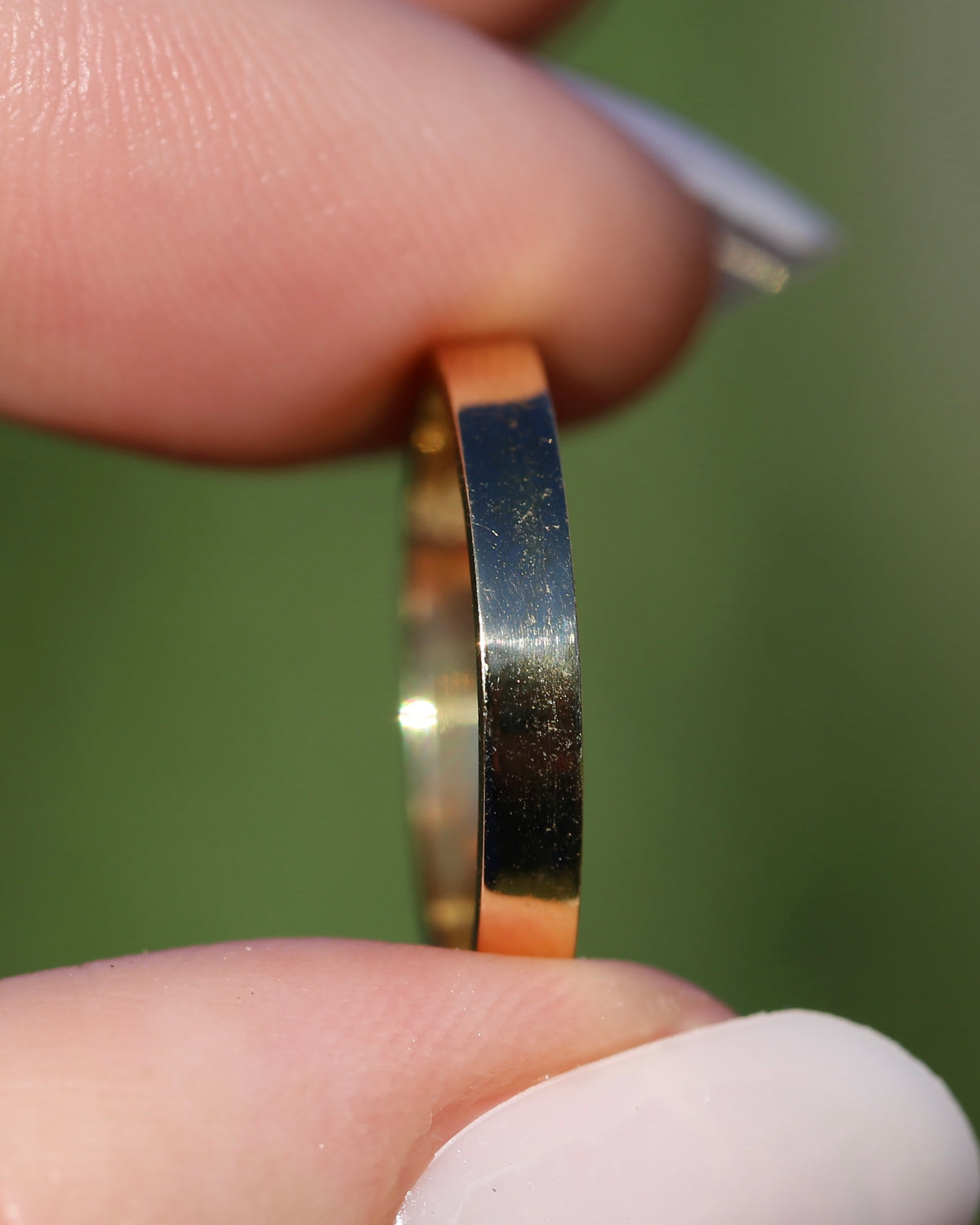 18ct Flat 2.75mm Wedder, 18ct Yellow Gold, size 6.5 or just over M1/2, 2.98g