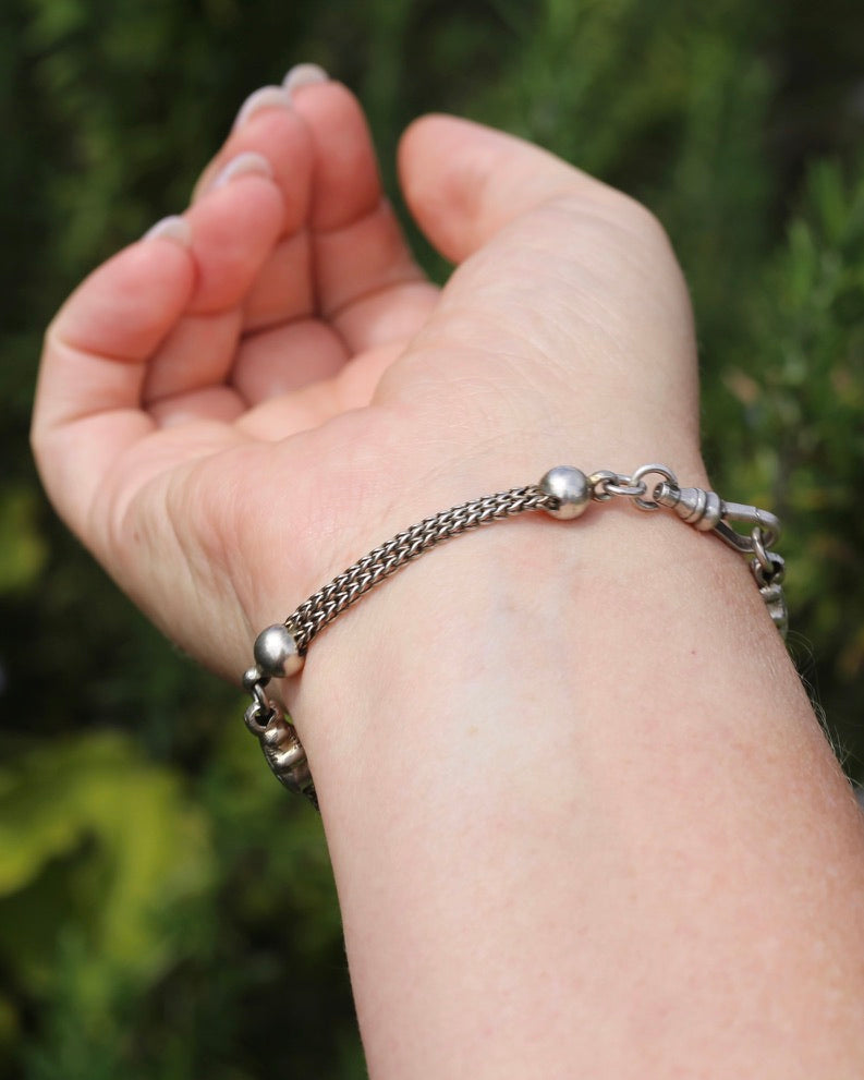 Vintique Albertina Bracelet or Extender with Swivel Albert Clasp, 18.5cm or 7.25 inches, 11.43g
