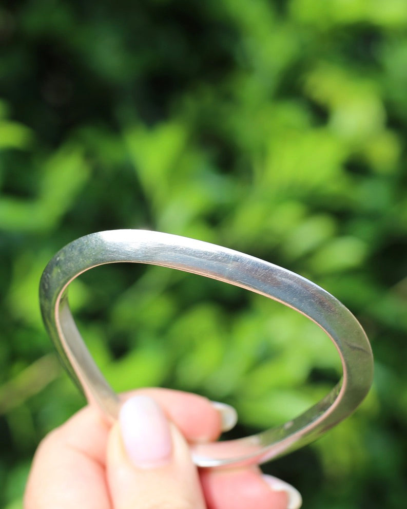 Triangular Silver Bracelet, Sterling Silver, 30.5g