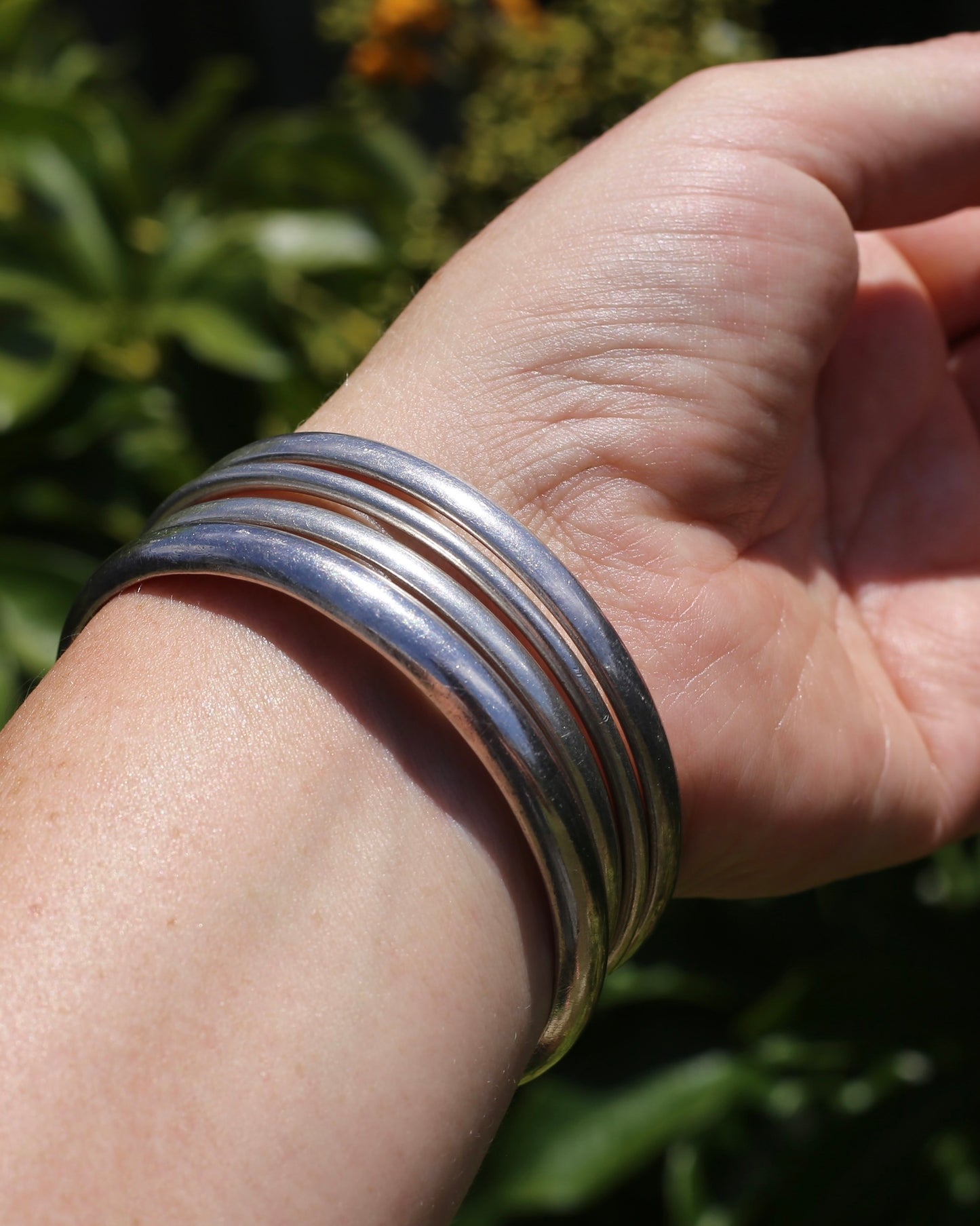 Silver Bangle Selection - priced individually, weights between 13 and 22g