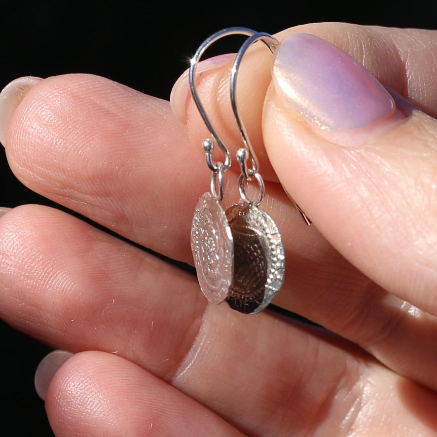 The Penny, Earrings -  Replica of the James I Penny Second Coinage 1604 - 1619