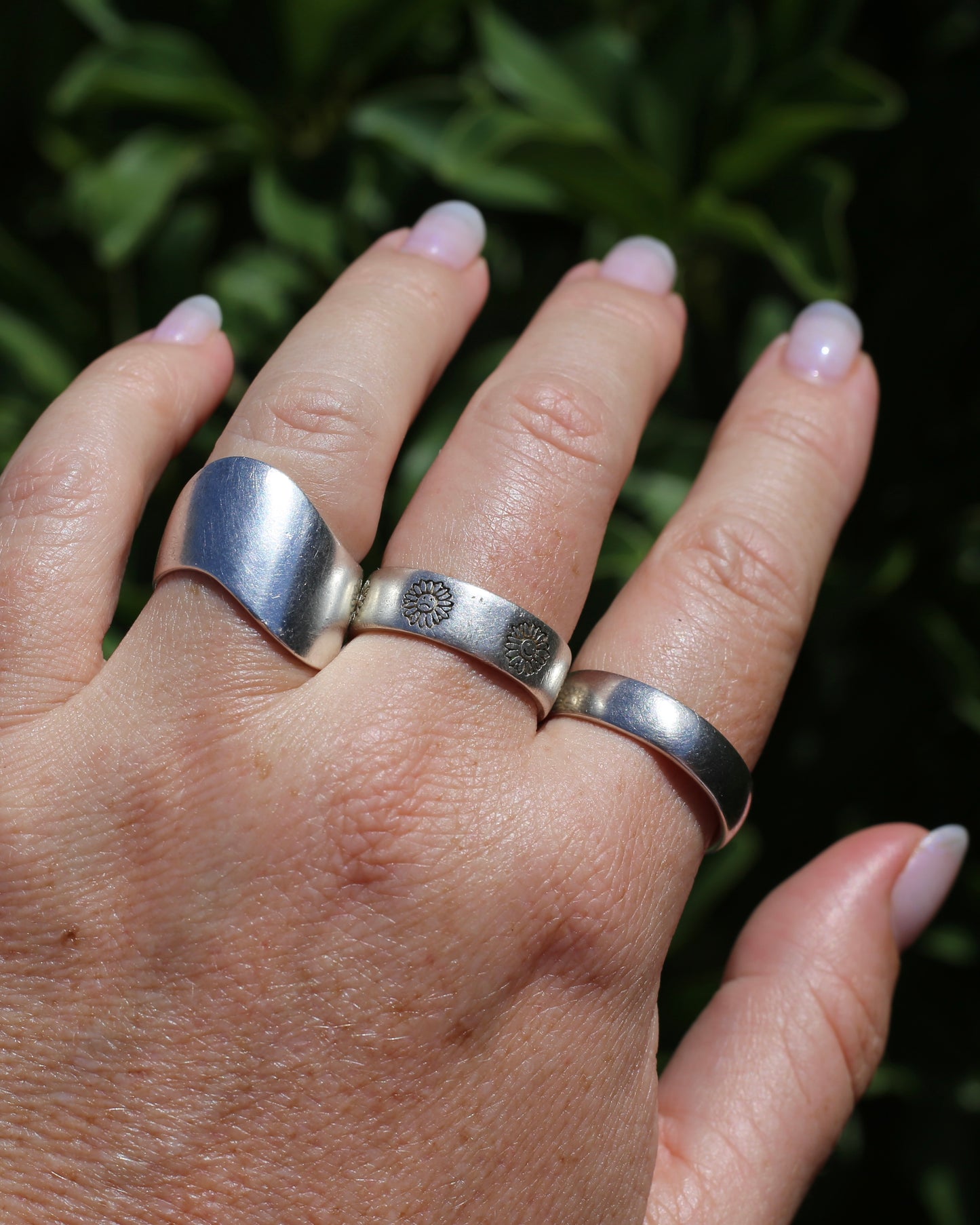 6mm Half Round Silver Band, Sterling Silver with Comfort Curve, Size X1/2 or 11.75, 8.2g