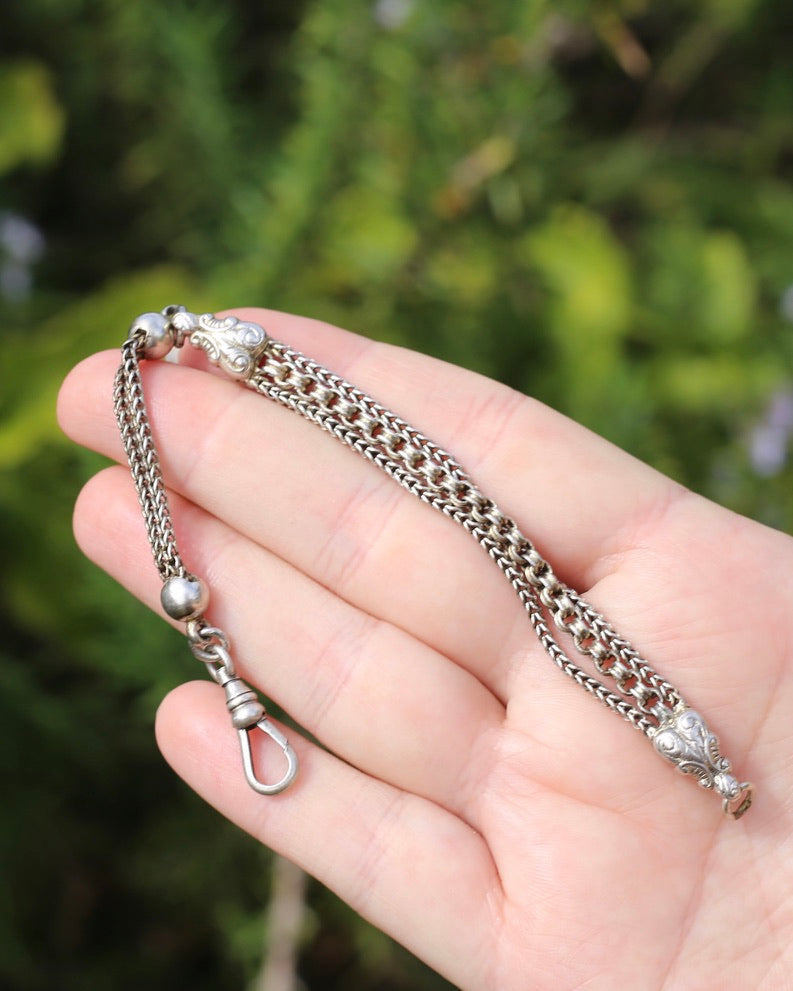 Vintique Albertina Bracelet or Extender with Swivel Albert Clasp, 18.5cm or 7.25 inches, 11.43g