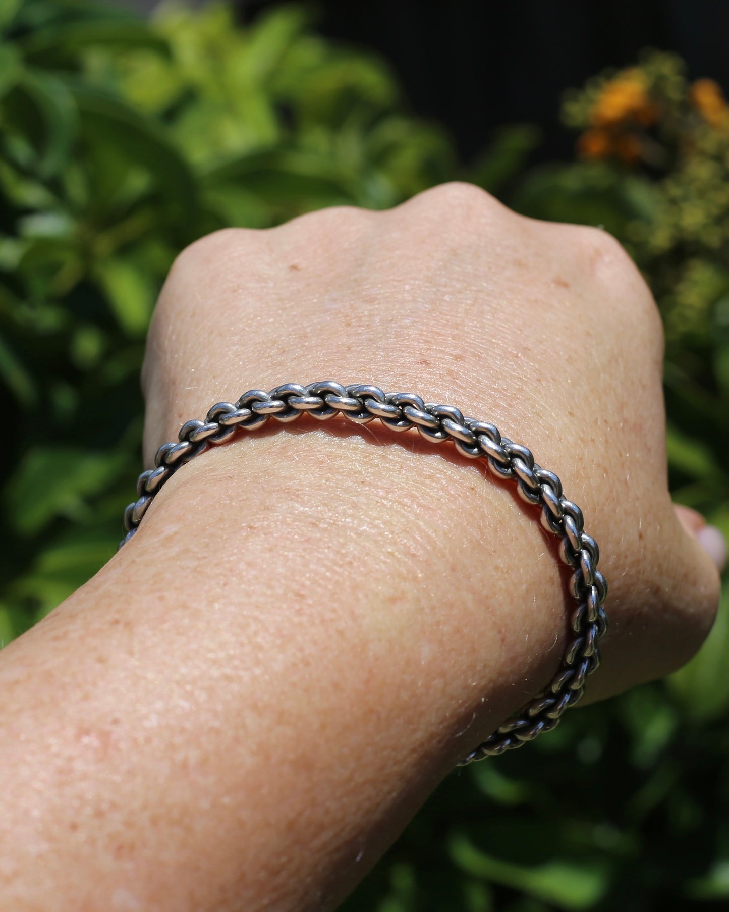 Chain Cuff, Sterling Silver, 21.1g