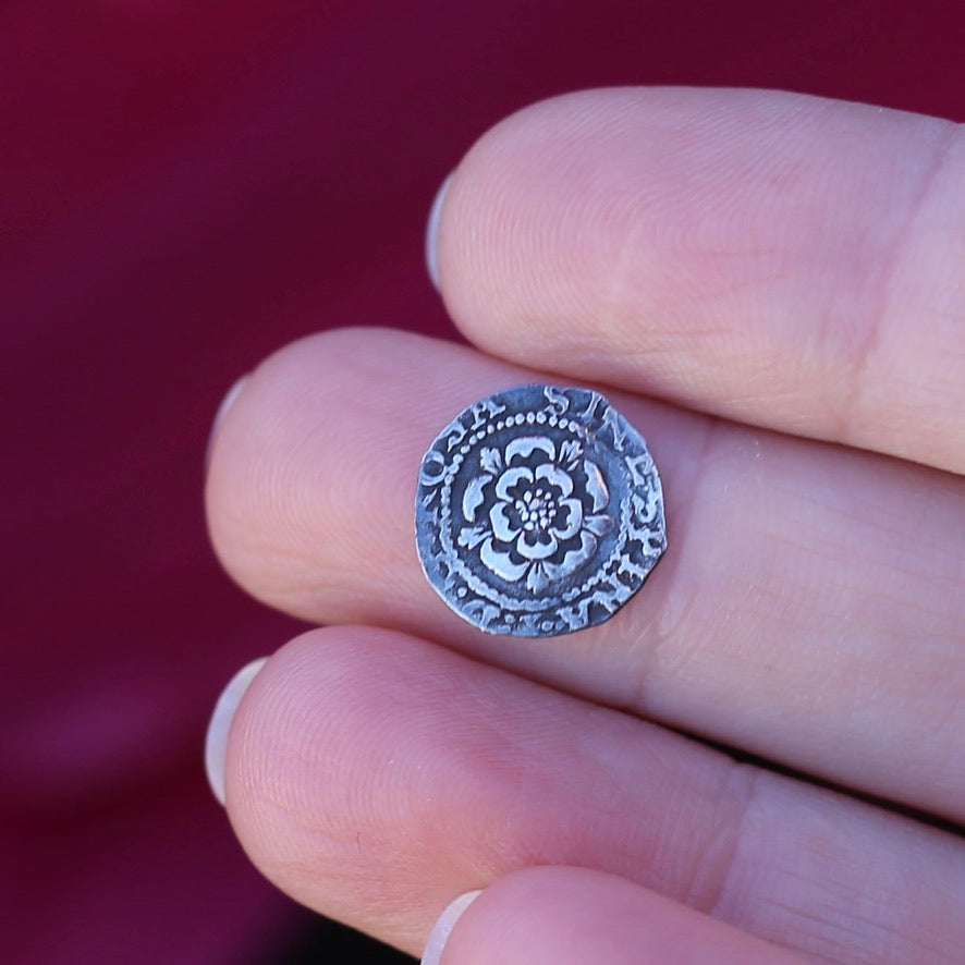 The Penny, Earrings -  Replica of the James I Penny Second Coinage 1604 - 1619