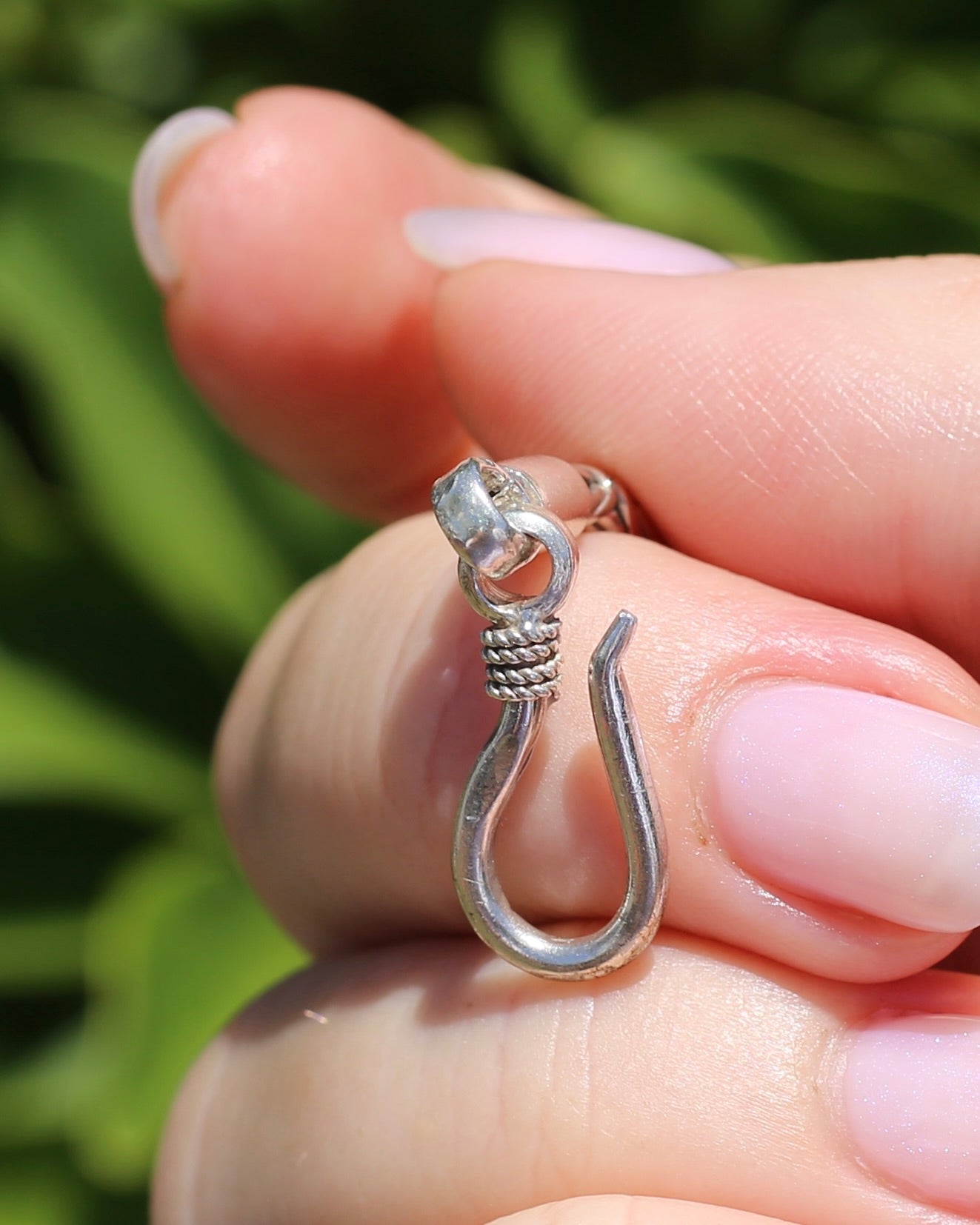 Sterling Silver Byzantine Silver Bracelet or Extender with Hook Clasp, 21cm or 8.25 inches, 11.72g