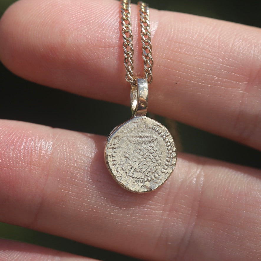 The Penny, A Pendant -  Replica of the James I Penny Second Coinage 1604 - 1619