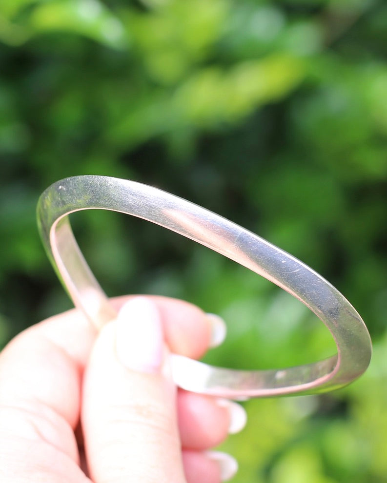 Triangular Silver Bracelet, Sterling Silver, 30.5g