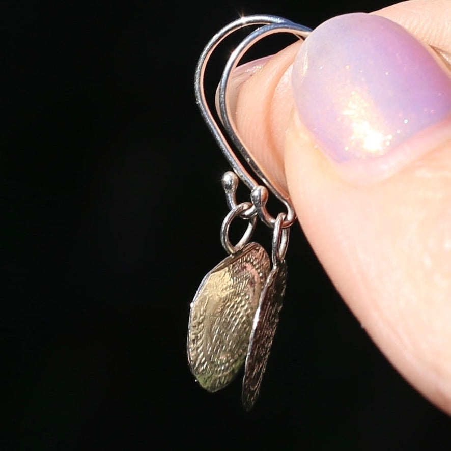 The Penny, Earrings -  Replica of the James I Penny Second Coinage 1604 - 1619