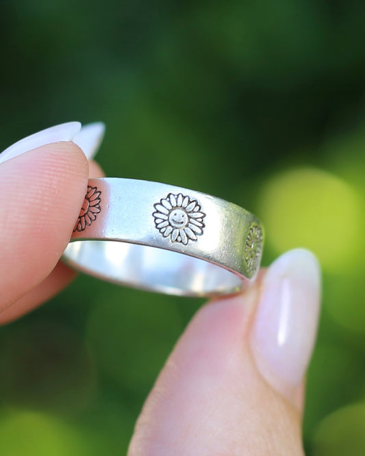 Australian Designer Mood Ring, Sterling Silver, Size U1/2 or 10.25 (fits more like T1/2 or 9.75), 7.35g