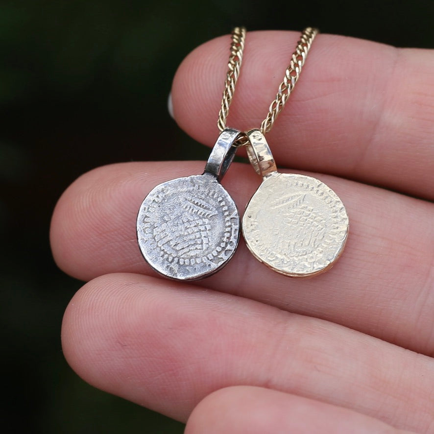 The Penny, A Pendant -  Replica of the James I Penny Second Coinage 1604 - 1619