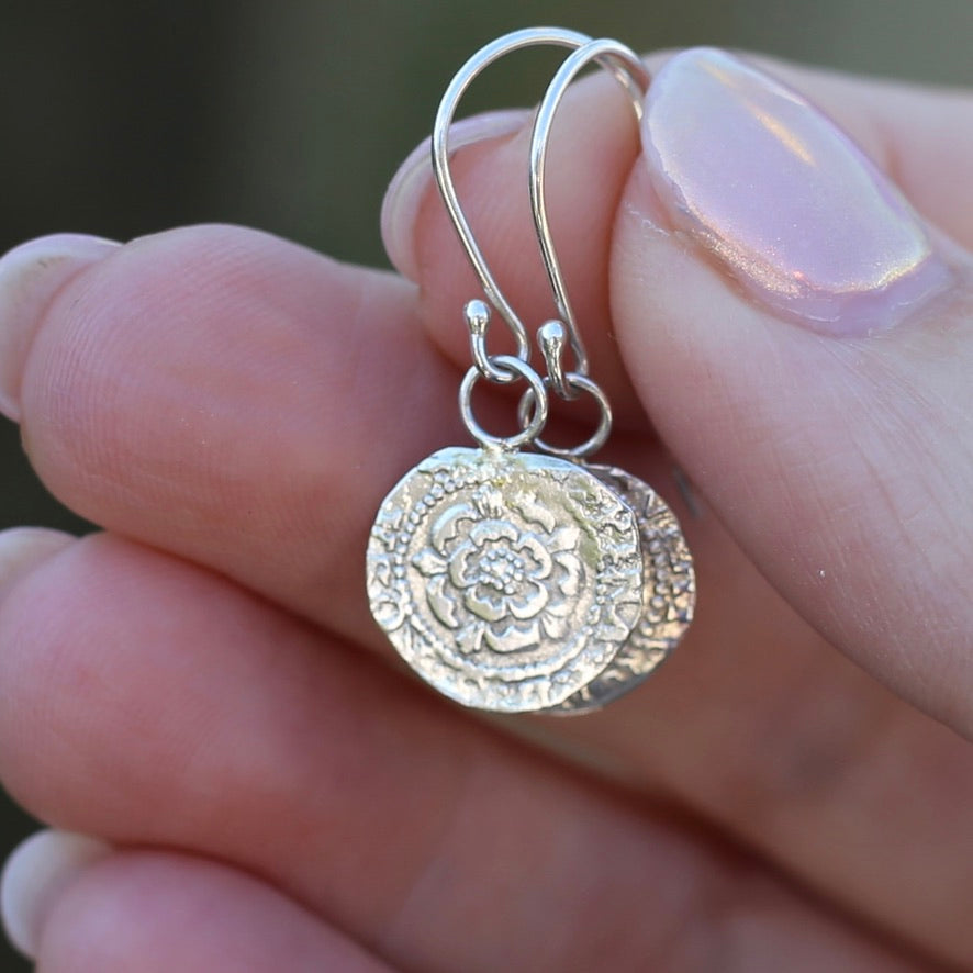 The Penny, Earrings -  Replica of the James I Penny Second Coinage 1604 - 1619