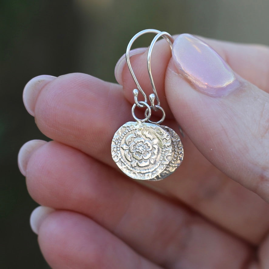 The Penny, Earrings -  Replica of the James I Penny Second Coinage 1604 - 1619